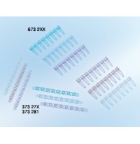 SAPPHIRE 8-CAP STRIP, PP, NATURAL, FLAT, FOR 6732XX, FOR RT-PCR, 125 PCS./BAG 
